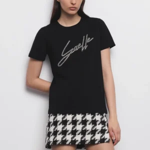 TSHIRT LOGO STRASS - GAELLE