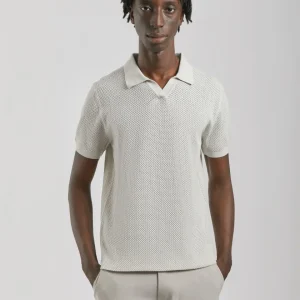 Polo in maglia forata