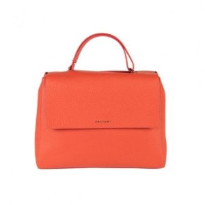 Orciani Sveva Bag Grande Corallo con tracolla