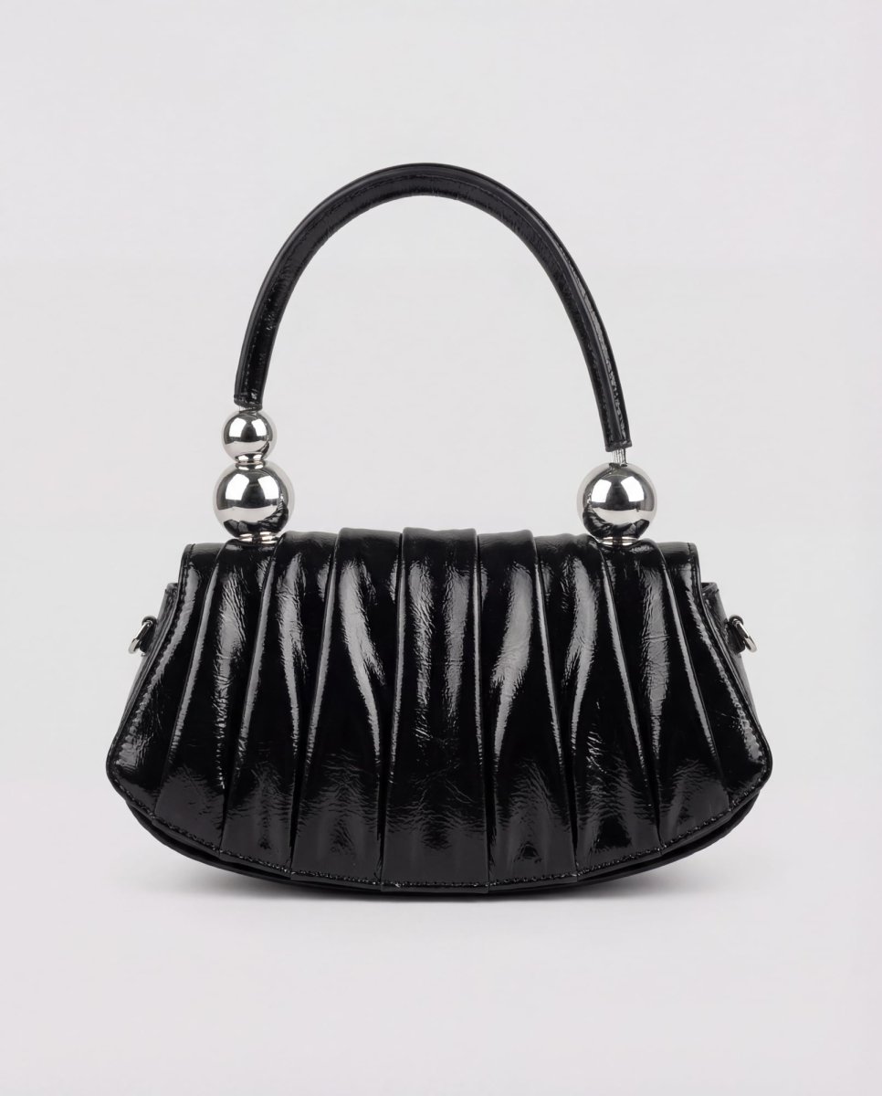 Borsa intrecciata - NERO - immagine 2