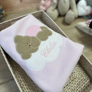 Copertina culla personalizzata in Pile con Nuvola in 4 colori