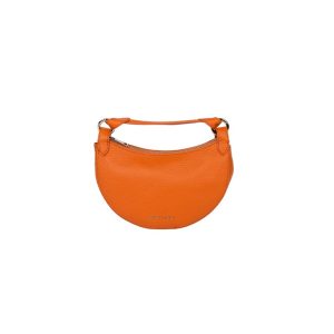 Orciani Mini Bag Dumpling Soft in Pelle Martellata Nespola con Tracolla