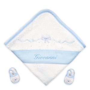 Accappatoio Neonato Personalizzato Nodo d’Amore in 4 colori