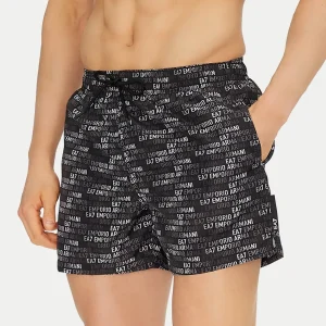 BOXER DI MARE ARMANI EA7 NERO