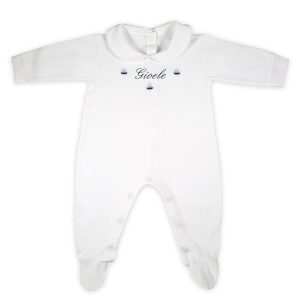 Tutina Personalizzata Neonato in Cotone con Barchette
